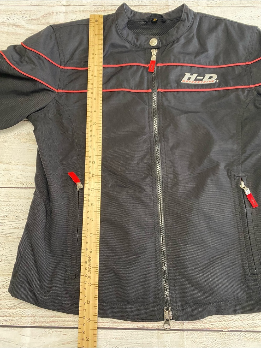 Harley-Davidson Black Bomber Jacket with Red Trim Small - Picture 7 of 13